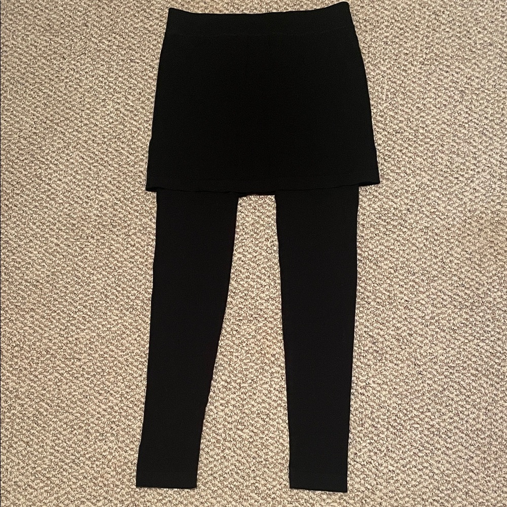 Black Women's Skirted Leggings